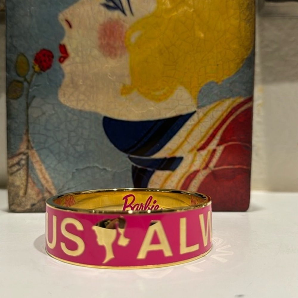 Barbie Pink and‎ Gold Bangle - "Always Fabulous" 2014 EUC